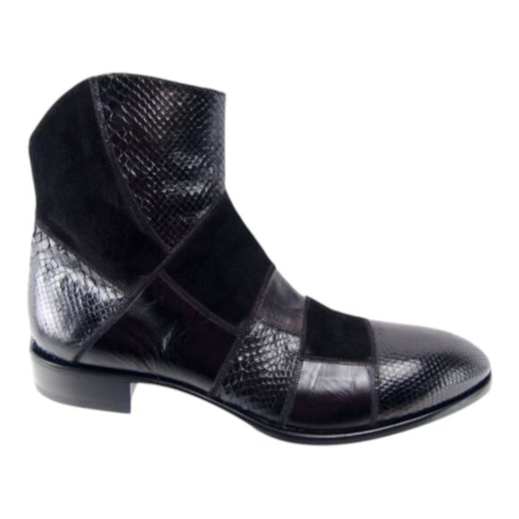 CESARE PACIOTTI ITALIAN HANDMADE FANCY PYTHON BOOTS US 12 NEW IN BOX